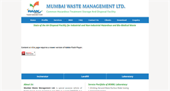 Desktop Screenshot of mumbaiwastemanagement.com